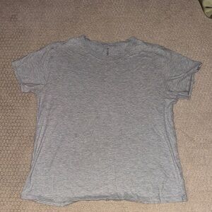 Lululemon Women's Heather Gray Crew Neck Tee